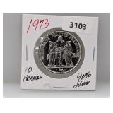 1973 90% Silv 10 Francs