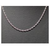 20" .925 Sterl Twisted Rope Chain Necklace