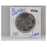1oz .999 Silv Buffalo Round
