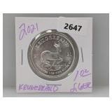 2021 1oz .999 Silv Krugerrand