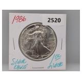 1986 1oz .999 Silv Eagle $1 Dollar