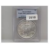 PCGS 2006-W MS69 1oz .999 Silv Eagle $1