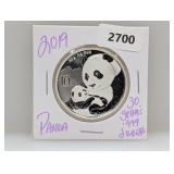 2019 30G .999 Silv Panda 10 Yuan