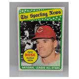 1969 Topps Baseball Pete Rose 424
