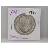 1921 90% Silv Morgan $1 Dollar