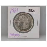 1921 90% Silv Morgan $1 Dollar