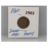 1860 Indian Head Penny