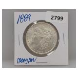1889 90% Silv Morgan $1 Dollar