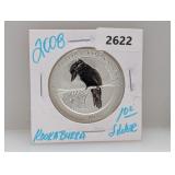 2008 1oz .999 Silv Australian Kookaburra