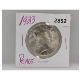 1923 90% Silv Peace $1 Dollar