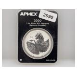 2020 1oz .999 Silv BVI Pegasus