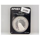 2020 1oz .999 Silv St Helenian Cash