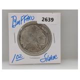 1oz .999 Silv Buffalo Round