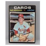 1971 Topps Ted Simmons #117 Edges
