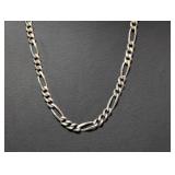 24" .925 Sterl Figaro Chain Necklace