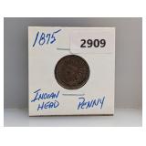 1875 Indian Head Penny