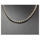 20" .925 Sterl Round Link Chain Necklace