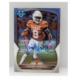 2022 Bowman Chrome University Xavier Worthy Auto