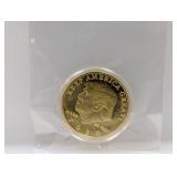 24K Gold Layered Trump Medallion