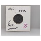 1940 Germany 5 Reich