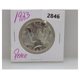 1923 90% Silv Peace $1 Dollar