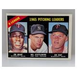 1966 Topps Baseball 1965 AL PITCHING LEADERS 224