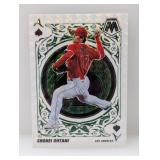 2022 Ohtani Mosaic Aces Of Spades Green Prizm