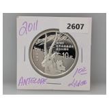 2011 1oz .999 Silv WWF Antelope
