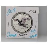 2017 1oz .999 Silv Canada Frosted Eagle