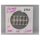 10G .999 Silv Valcambi Bars