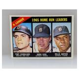 1966 Topps Baseball AL HOME RUN LEADERS Crease