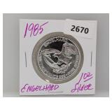 1985 1oz .999 Silv Engelhard Round