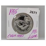 1985 1oz .999 Silv Engelhard Round