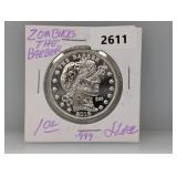1oz .999 Silv The Barber Zombucks