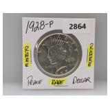 Rare 1928-P 90% Silv Peace $1 Dollar