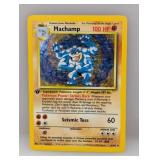 1999 Pokemon 1st Ed Machamp Holo 8 Scratches/Edges