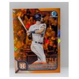 2022 Kyle Tucker Bowman Chrome Orange Sapphire /75