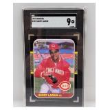 1987 Donruss Barry Larkin 492 SGC 9 RC
