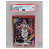 2019 Optic Stephen Curry Red Wave Prizm 8 PSA 9