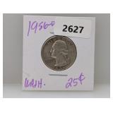 1956-D 90% Silv Wash Quarter