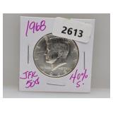 1968 40% Silv JFK Half $1 Dollar