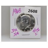 1968 40% Silv JFK Half $1 Dollar