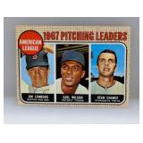 1968 Topps PITCHING LEADERS LONBORG/WILSON/CHANCE