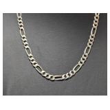 22" .925 Sterl Figaro Chain Necklace