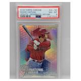 2018 Topps Chrome Shohei Ohtani RC PSA 8