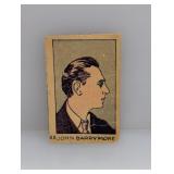 1926/27 Strip Card Barrymore Famous Actor Damage