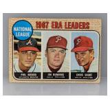 1968 Topps ERA LEADERS NIEKRO/BUNNING/SHORT 7