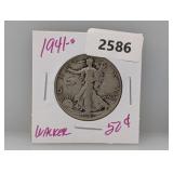 1941-S 90% Silv Walker Half $1 Dollar