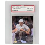 2003 Upper Deck Golf Tiger Woods 1 PSA 8
