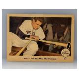 1959 Fleer Ted Williams 1948 Sox miss Pennant #35